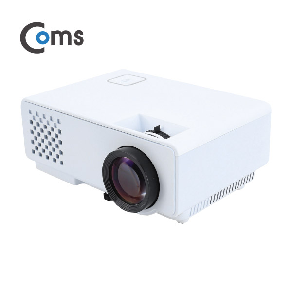 Coms 미니 빔프로젝터 800x480 / 1000Lumens, HDMI/VGA/USB/AV/오디오 out 지원