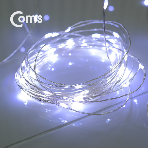 Coms USB LED 케이블 White, 속도/밝기 조절 / 케이블길이 10M