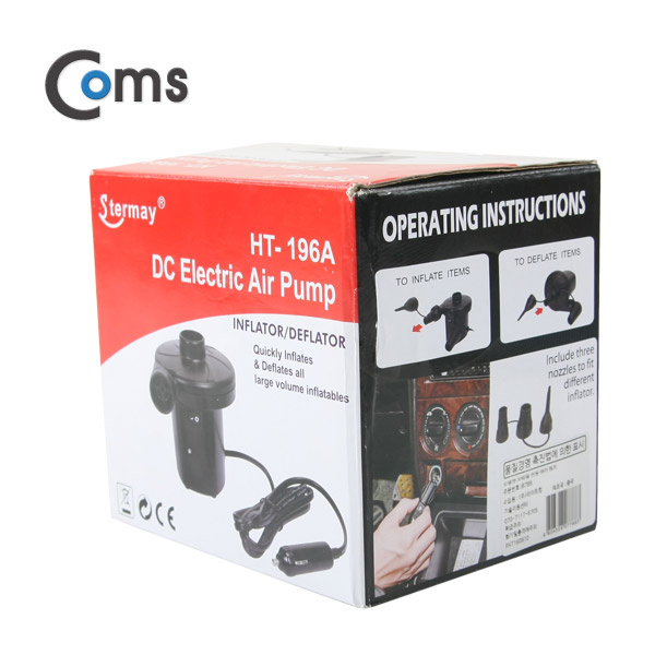 Coms 차량용 시가잭(시거잭)/DC 전원 에어펌프 / 75W