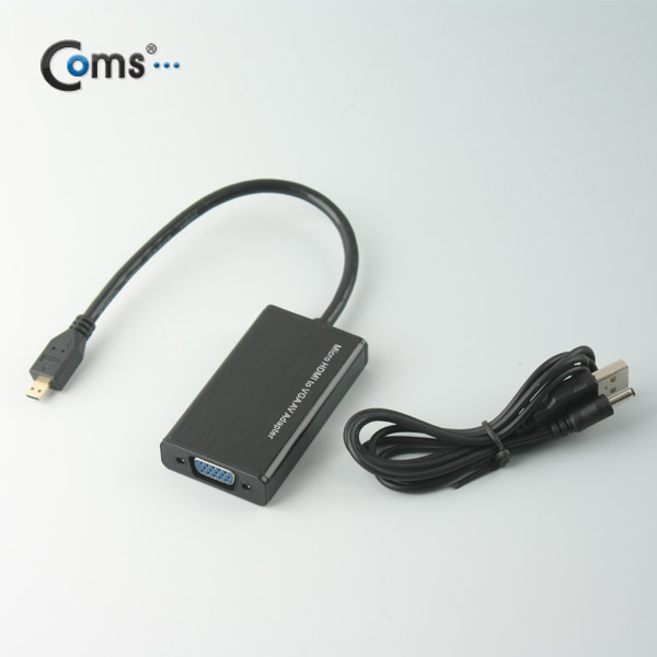 Coms HDMI 컨버터(Micro HDMI to VGA), 오디오 지원