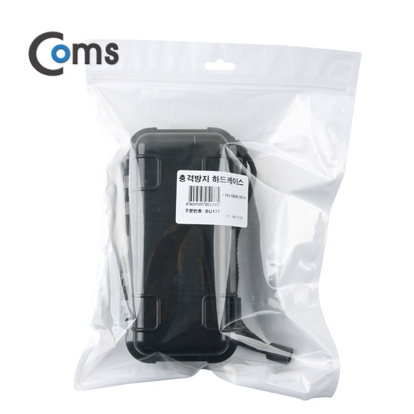 Coms 충격방지 하드케이스(Plastic), 18.5x9x6.5cm