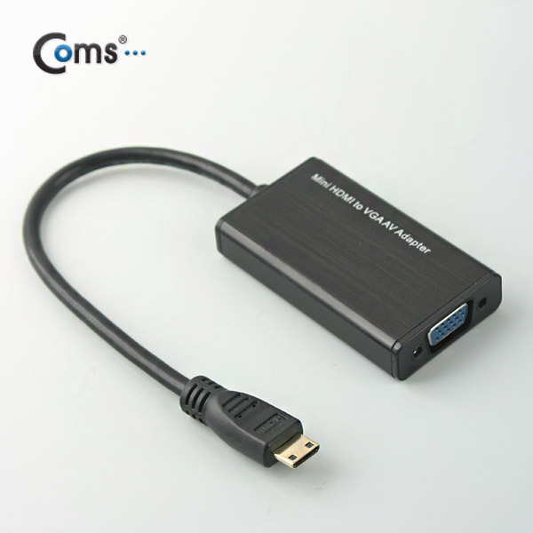 Coms HDMI 컨버터(Mini HDMI to VGA), 오디오 지원