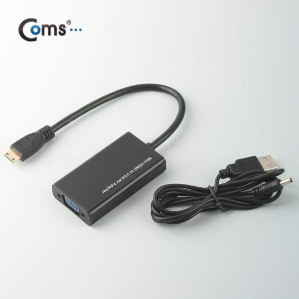 Coms HDMI 컨버터(Mini HDMI to VGA), 오디오 지원