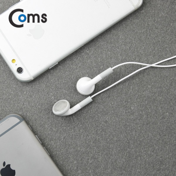 Coms 이어폰 (M4+) 일반형 / White / 미국식, 유럽식 선택스위치