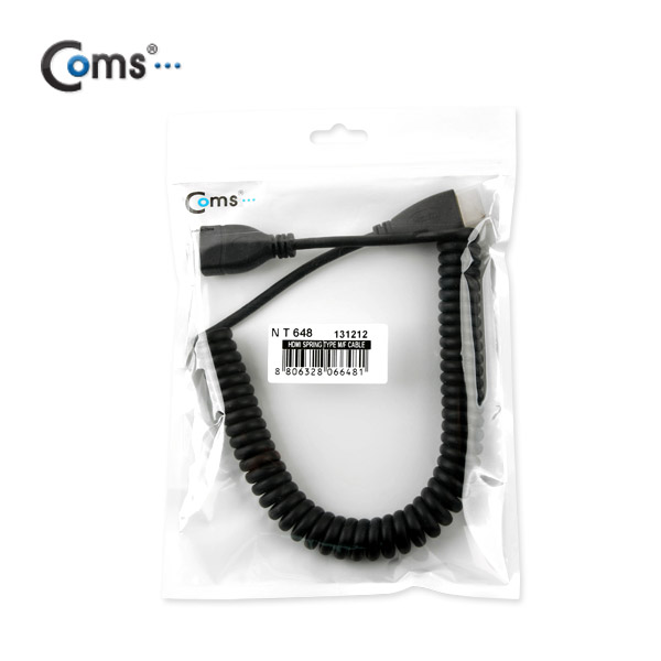 Coms HDMI 케이블(V1.4/스프링) 30cm ~ 1M