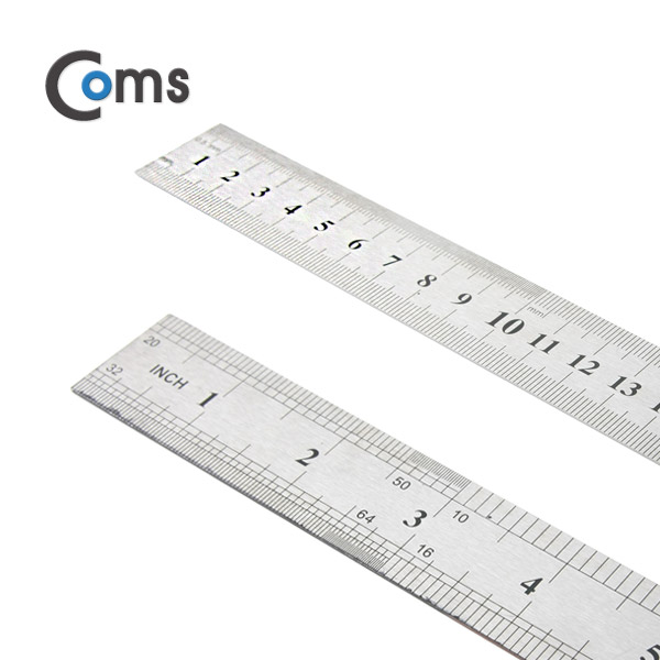 Coms 철제 자, 30cm (스틸)
