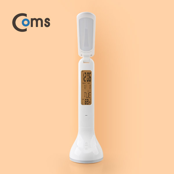Coms USB LED 램프(충전식) LED바/터치 밝기조절/달력/시간/온도
