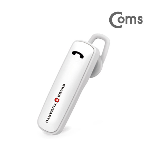 Coms 스위스 투가르투 블루투스 모노 이어셋 / v4.1+EDR / 화이트/Mono