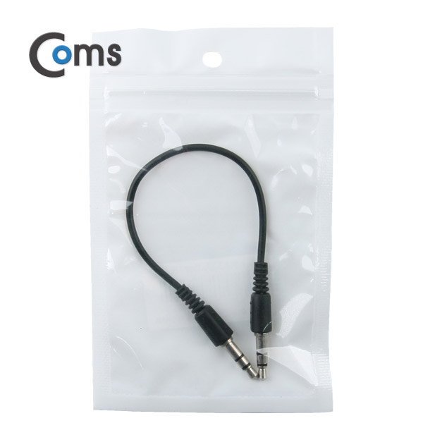 Coms 스테레오 케이블 (3.5 M/M), 15cm/Black/Stereo