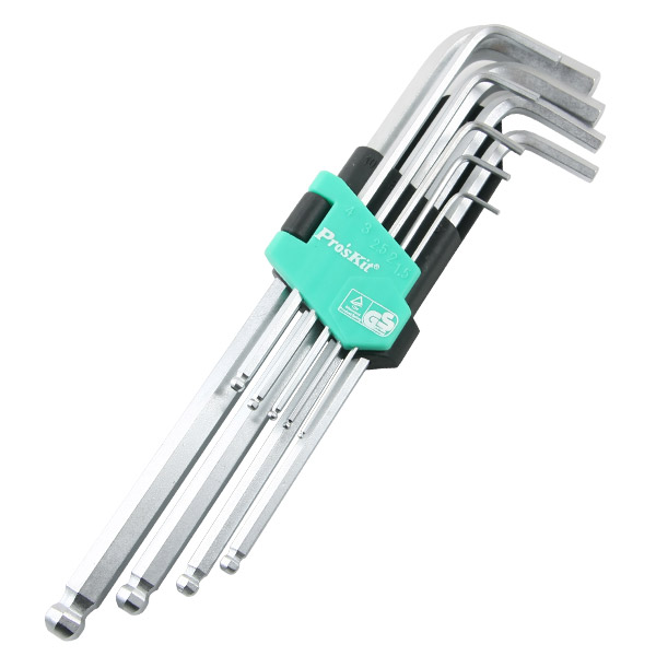 PROKIT 육각 렌치 세트 9pcs (1.5/2/2.5/3/4/5/6/8/10mm) 볼형