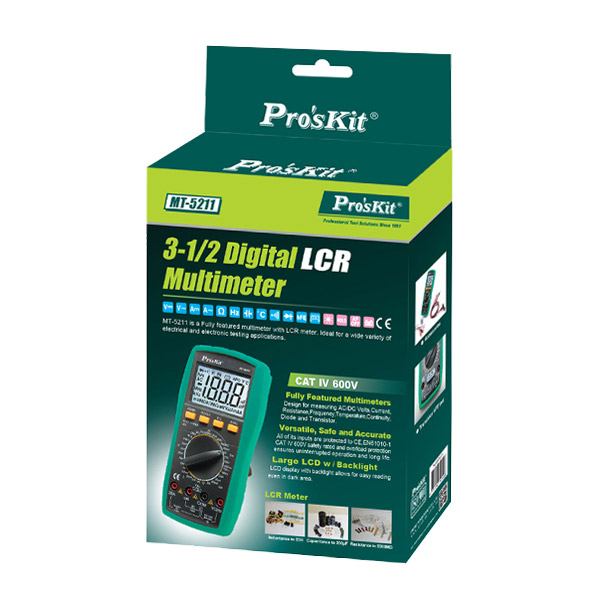 PROKIT 디지털 테스터, 코일(유도계수)/콘덴서 용량/저항 테스트