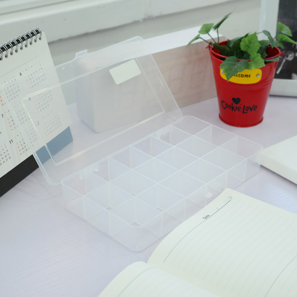 PROKIT 다용도 PVC 수납함 18분배, 210x119x32mm