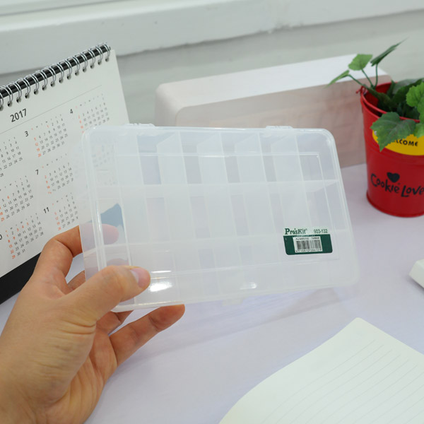 PROKIT 다용도 PVC 수납함 18분배, 210x119x32mm