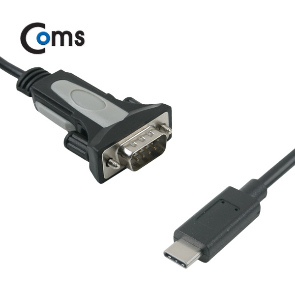 Coms USB 3.1 시리얼 케이블 1.8M / Type C / RS232 / 시리얼 젠더(DB25) 제공
