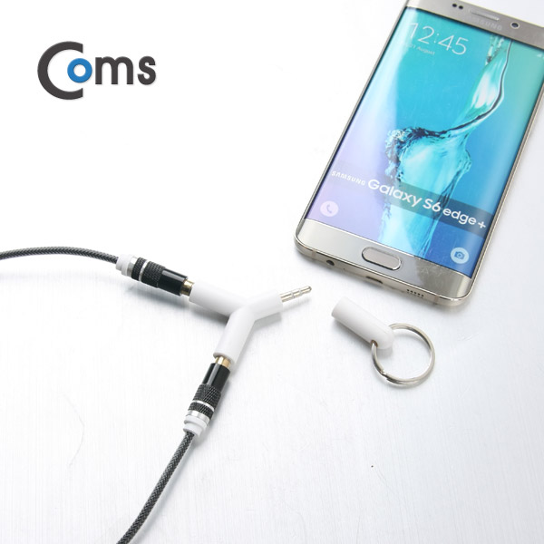 Coms 스테레오 젠더 Y형(3.5 M/Fx2) 고리타입/Stereo