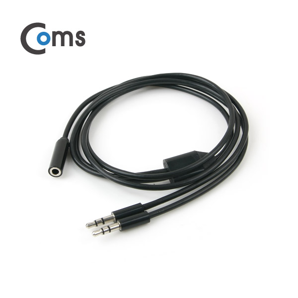 Coms 스테레오 케이블 (Y형) 80cm ST(F)/ST(M)x2/Stereo
