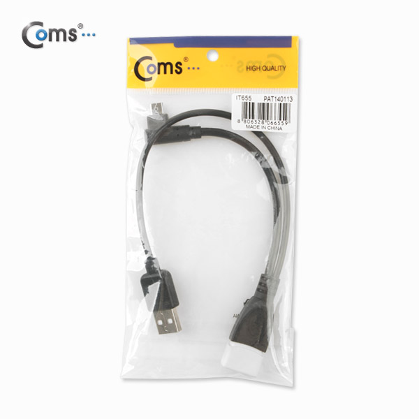 Coms 스마트폰 OTG 젠더, Micro 5Pin(M) 꺾임 to USB-A(M/F) 2Port