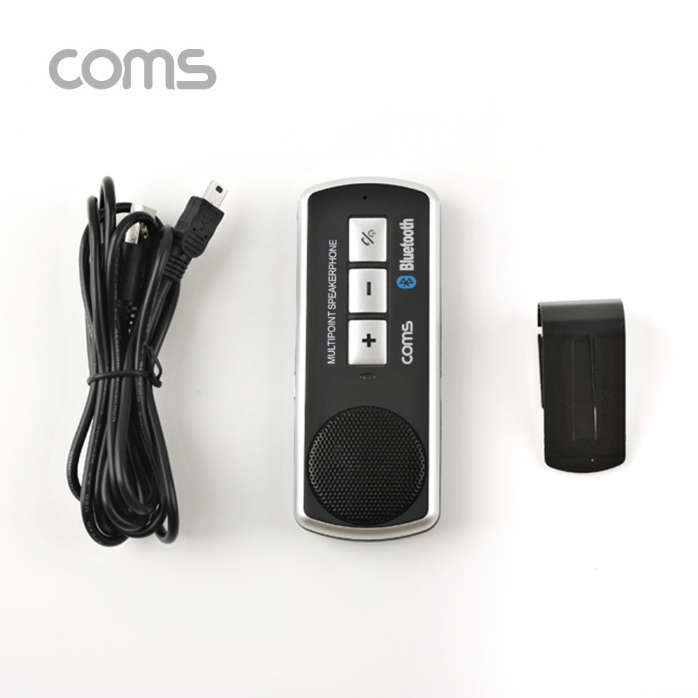 Coms 차량용 블루투스 핸즈프리 스피커(NFC기능/멀티페어링/블루투스3.0)