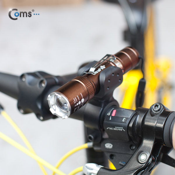 Coms 램프(LED 손전등/1W LED형),Brown,확대/축소,18650 충전배터리