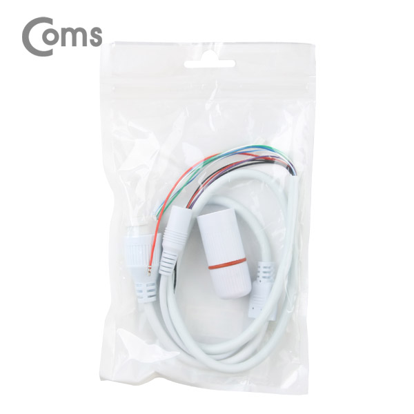 Coms 네트워크(IP카메라) 장비용 케이블 - RJ45/DC(F), 컨넥터 캡형