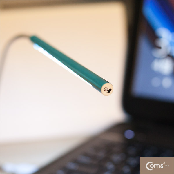 Coms USB 램프(라인형, 막대) 10LED/Blue ,터치(On/Off)