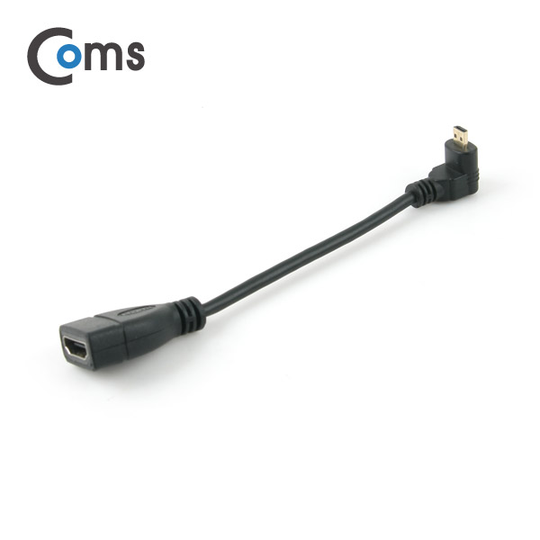 Coms HDMI 젠더(Micro M-상향꺾임(꺽임)/HDMI F) 10cm