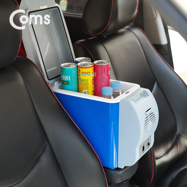 Coms 차량용 냉온장고 / 온열 60도 / 휴대용 / 7.5L (DC 12V 시가전원) / 시가잭(시거잭) / evn2