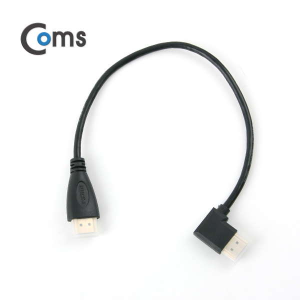 Coms HDMI 젠더(M/M) 한쪽 우향꺾임(꺽임) 30cm