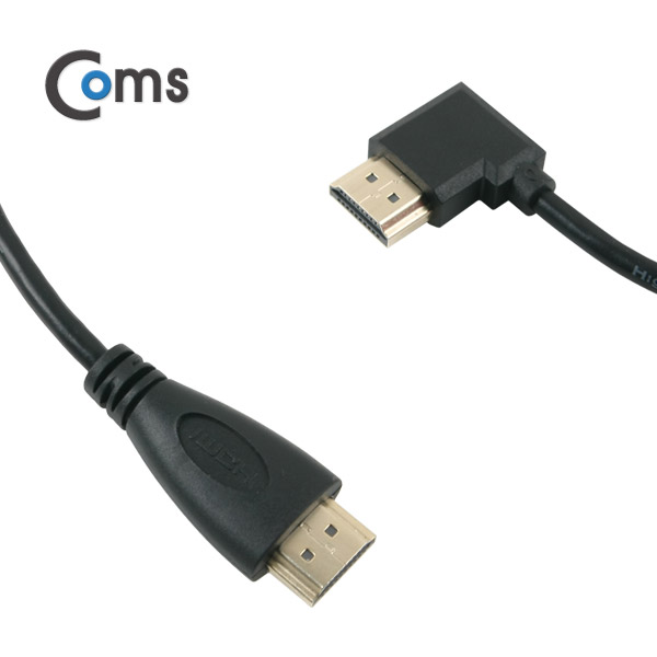 Coms HDMI 젠더(M/M) 한쪽 우향꺾임(꺽임) 30cm
