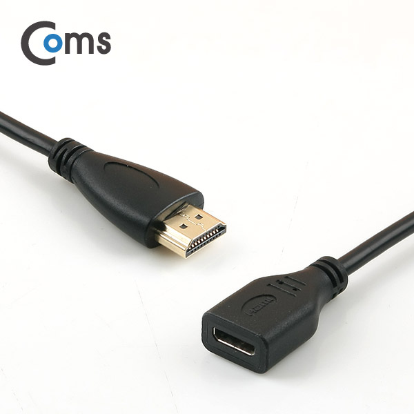 Coms HDMI 케이블(Mini HDMI F/HDMI M) 10cm