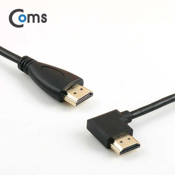 Coms HDMI 케이블(M/M) 한쪽 좌향 꺾임(꺽임) 30cm