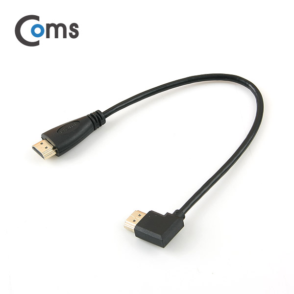Coms HDMI 케이블(M/M) 한쪽 좌향 꺾임(꺽임) 30cm