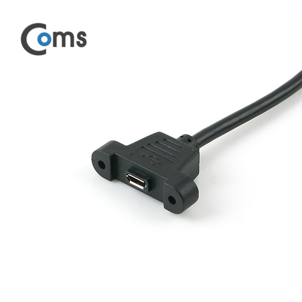 Coms USB/Micro 5P 연장 포트 케이블- Micro USB 5P M/F 30cm/Black