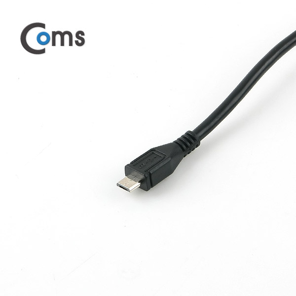 Coms USB/Micro 5P 연장 포트 케이블- Micro USB 5P M/F 30cm/Black