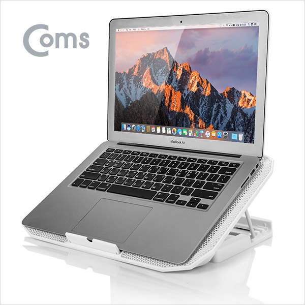 Coms 노트북 쿨링 패드 / 저소음 / 140mm 대형팬 / 화이트