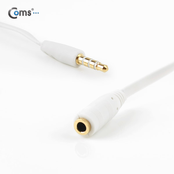 Coms 스테레오 케이블 (Flat/3.5/4극), 3M (연장 M/F)/Stereo/ST