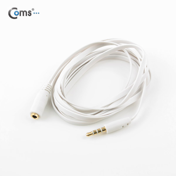 Coms 스테레오 케이블 (Flat/3.5/4극), 2M (연장 M/F)/Stereo
