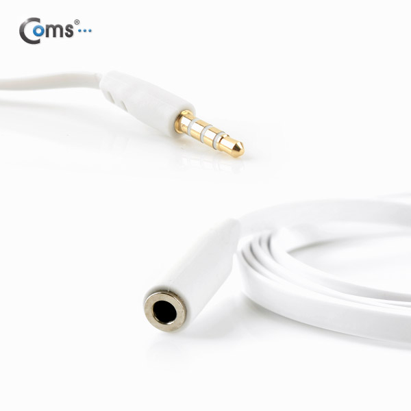 Coms 스테레오 케이블 (Flat/3.5/4극), 2M (연장 M/F)/Stereo