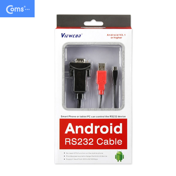 Coms 스마트폰 시리얼 케이블 1M (안드로이드용 / RS232)