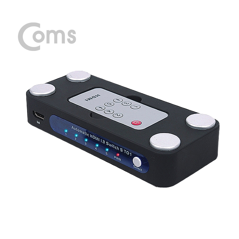 Coms HDMI 선택기 ( 5:1 ) / 3D / 리모콘