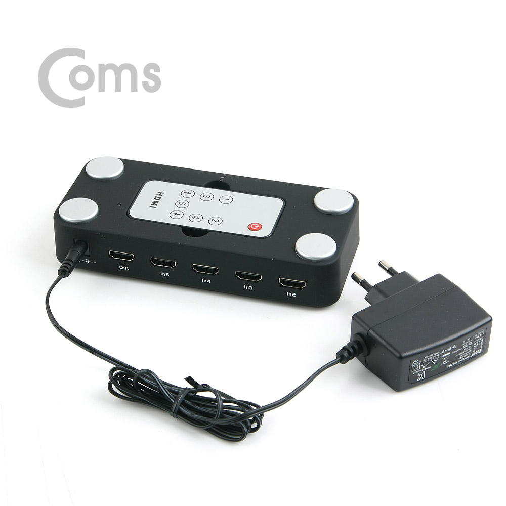 Coms HDMI 선택기 ( 5:1 ) / 3D / 리모콘