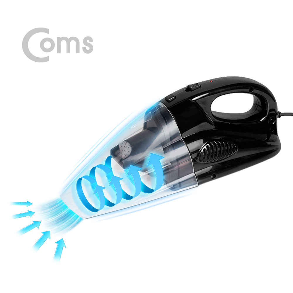 Coms 차량용 진공 청소기 - 초강력 60W 흡입력
