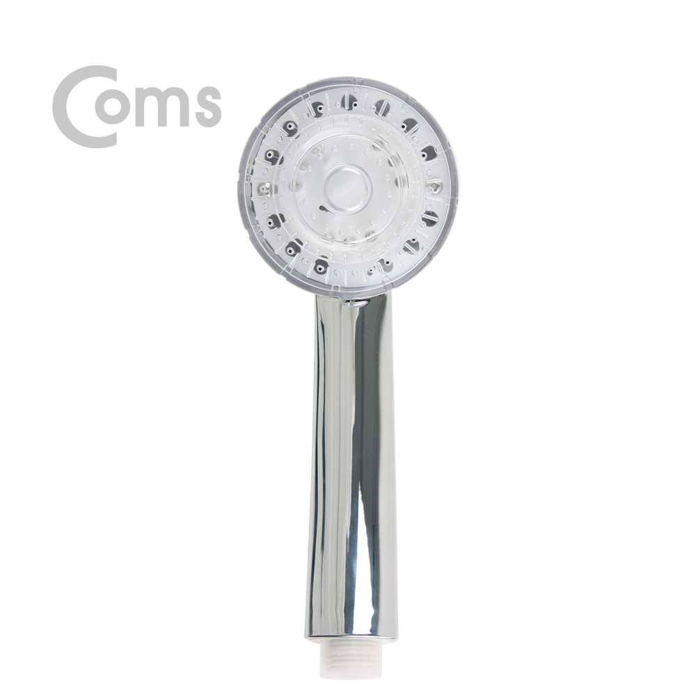 Coms LED 샤워기(3 LED형), 청/녹/적