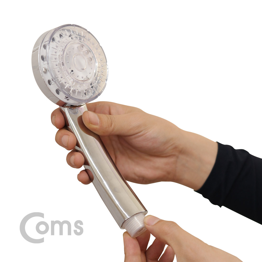 Coms LED 샤워기(3 LED형), 청/녹/적