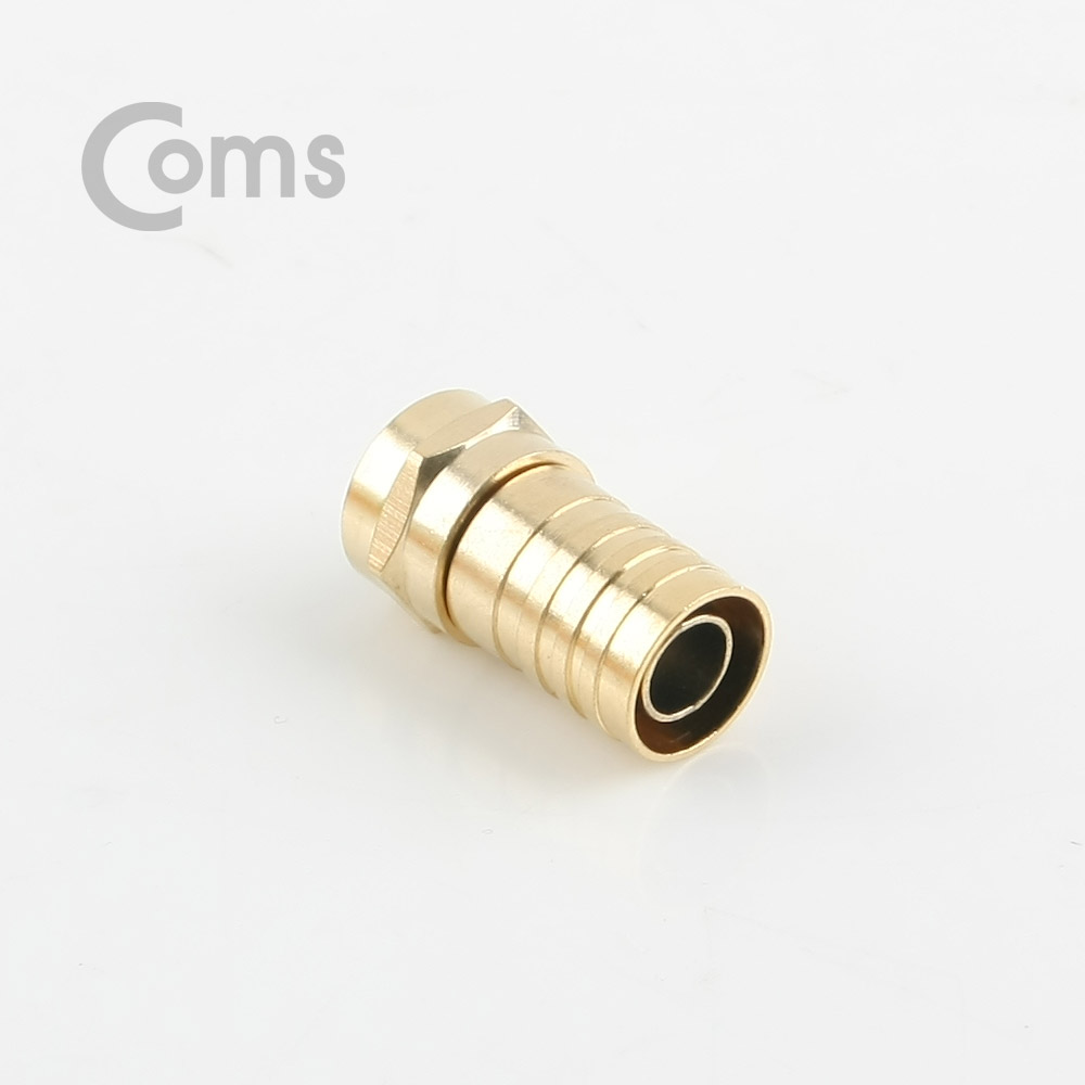 Coms 안테나 RF 젠더/커넥터/컨넥터 최고급형 (땜용) RG6, GOLD METAL