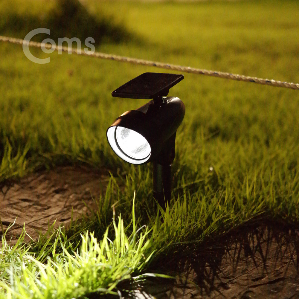 Coms 태양광 LED 정원등 / 가든램프(1 SMD LED/White) 스포트라이트형 / LED 램프