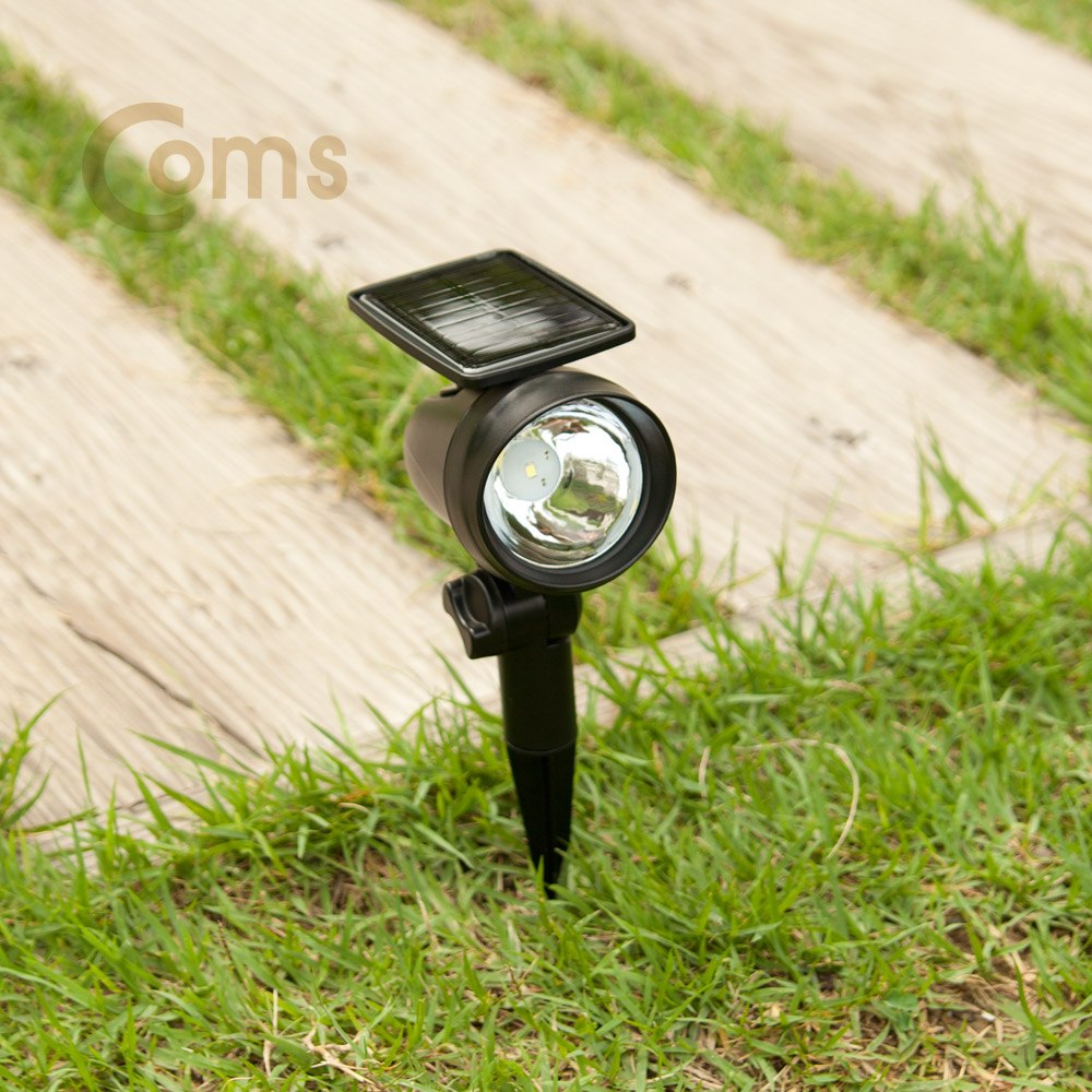 Coms 태양광 LED 정원등 / 가든램프(1 SMD LED/White) 스포트라이트형 / LED 램프