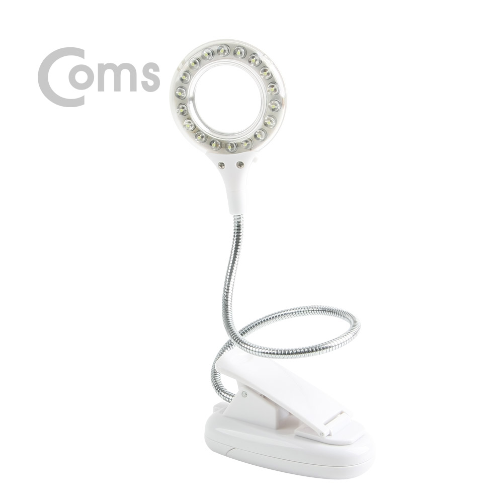 Coms USB 램프 (18 LED), 클립거치+스탠드형