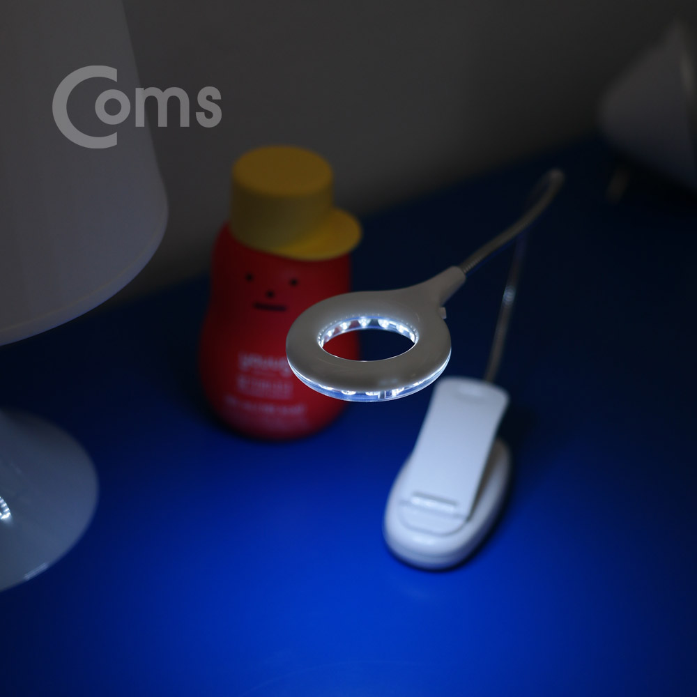Coms USB 램프 (18 LED), 클립거치+스탠드형