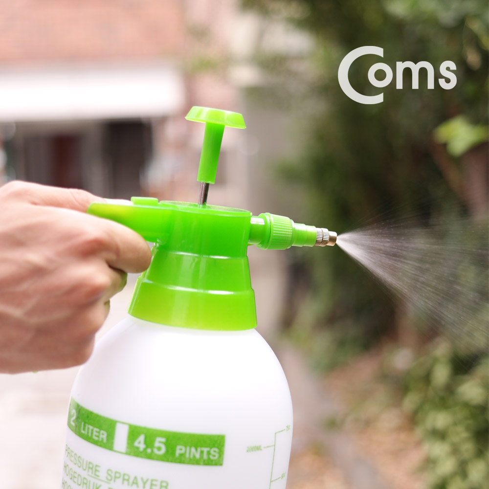 Coms 압축 분무기(2L), 수동펌프식 / 세차 / 화분 분무 / 정원관리